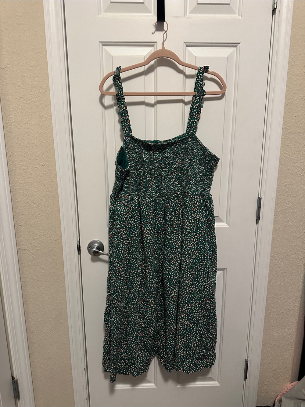 torrid Green Dot Abstract Midi Sundress